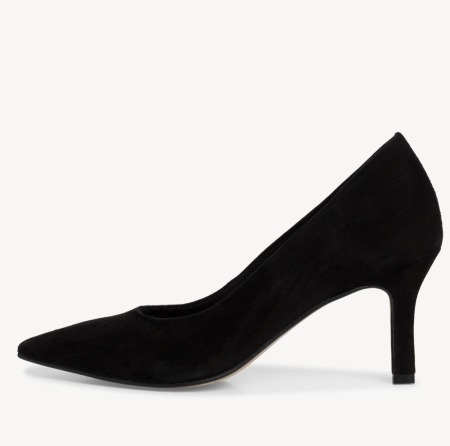 Лодочки  Tamaris  черный  кожа Z-400527 фото в интернет-магазине | Omadey.ru