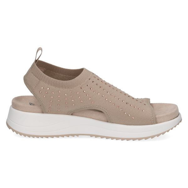 Фото Босоножки  Caprice  бежевый  текстиль F-400834