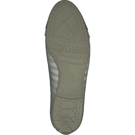 Балетки  Jana  серебряный  текстиль F-80818 фото в интернет-магазине | Omadey.ru