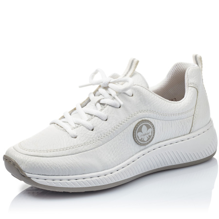 Кроссовки  женские Rieker  белый  кожа искусств. F-100055 фото в интернет-магазине | Omadey.ru