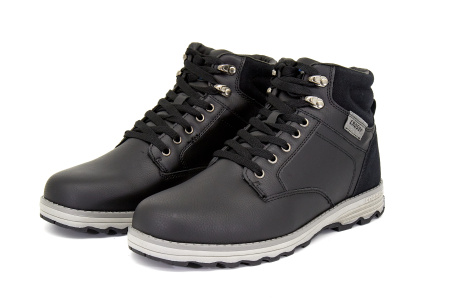 Ботинки  Crosby  черный  кожа искусств./замша искусств. Z-8366 фото в интернет-магазине | Omadey.ru