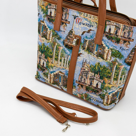 Сумка женская Omadey бежевый гобелен c10866 фото в интернет-магазине | Omadey.ru