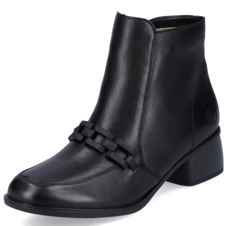 Полусапоги  Remonte  черный  кожа Z-200126 фото в интернет-магазине | Omadey.ru