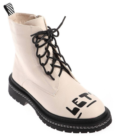 Ботинки  Keddo  бежевый  кожа искусств. Z-100844 фото в интернет-магазине | Omadey.ru