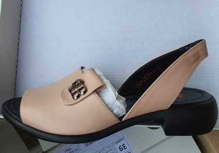 Босоножки  Dakkem  пудра  кожа F-90271 фото в интернет-магазине | Omadey.ru