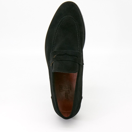 Туфли  Mirco Osvaldo  черный  замша Z-90442 фото в интернет-магазине | Omadey.ru