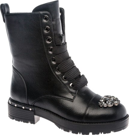 Ботинки  Betsy  черный  кожа искусств. Z-8846 фото в интернет-магазине | Omadey.ru