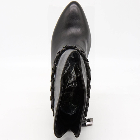 Ботильоны  Calipso  черный  кожа Z-6301 фото в интернет-магазине | Omadey.ru