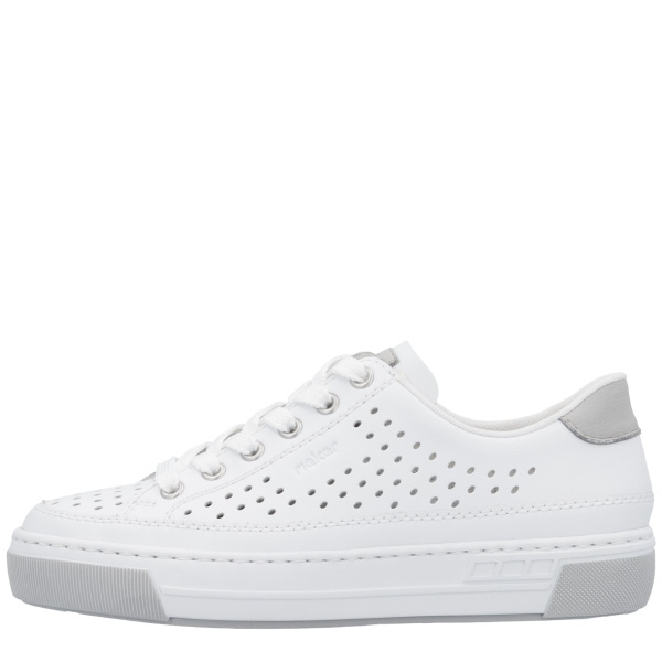 Фото Кеды  Rieker  белый  кожа/кожа искусств. F-400176 Фото Кеды  Rieker  белый  кожа/кожа искусств. F-400176