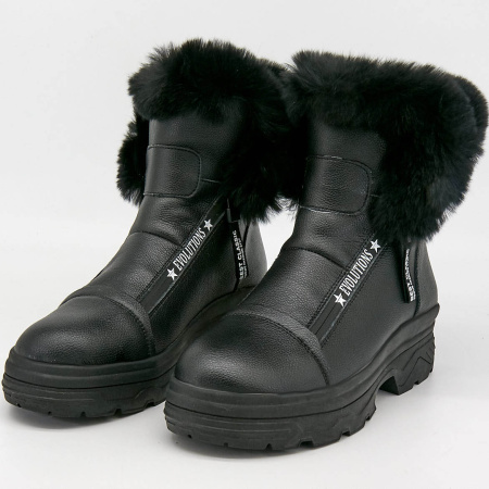 Ботинки  Baden  черный  кожа Z-8830 фото в интернет-магазине | Omadey.ru