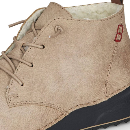 Полуботинки  Rieker  бежевый  кожа искусств. Z-400020 фото в интернет-магазине | Omadey.ru