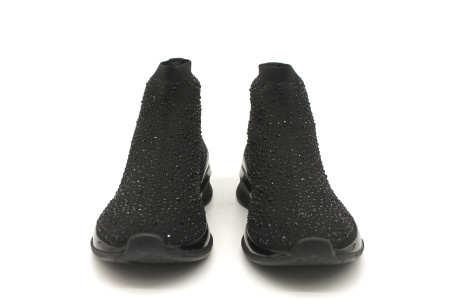 Ботинки  Tamaris  черный  текстиль Z-8018 фото в интернет-магазине | Omadey.ru