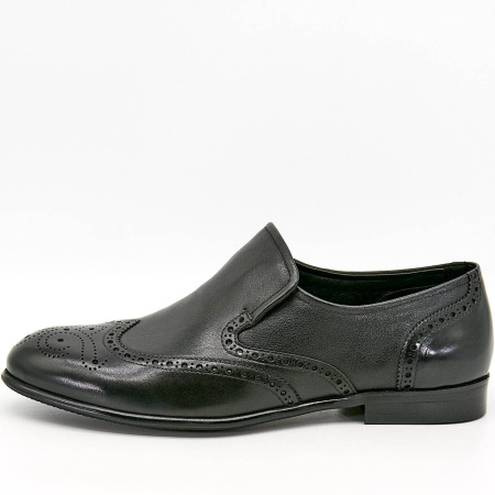 Туфли  Romitan  черный  кожа Z-100661 фото в интернет-магазине | Omadey.ru