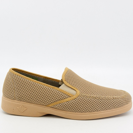 Слипоны  Imara ORTO  бежевый  текстиль F-90036 фото в интернет-магазине | Omadey.ru