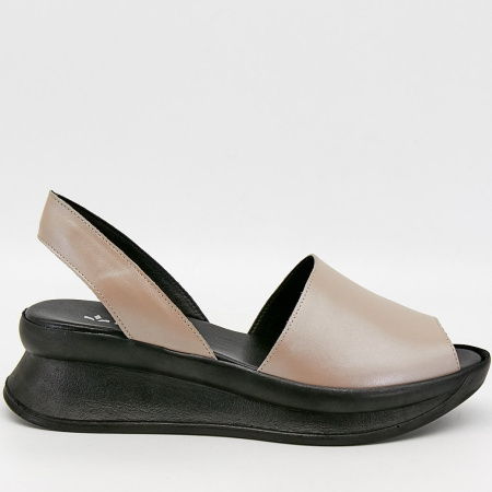 Сандалии  Dakkem  серый  кожа F-90219 фото в интернет-магазине | Omadey.ru