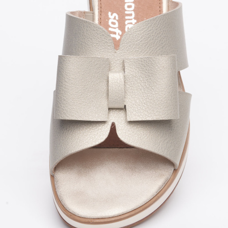 Шлепанцы  Remonte  золотой  кожа F-200257 фото в интернет-магазине | Omadey.ru