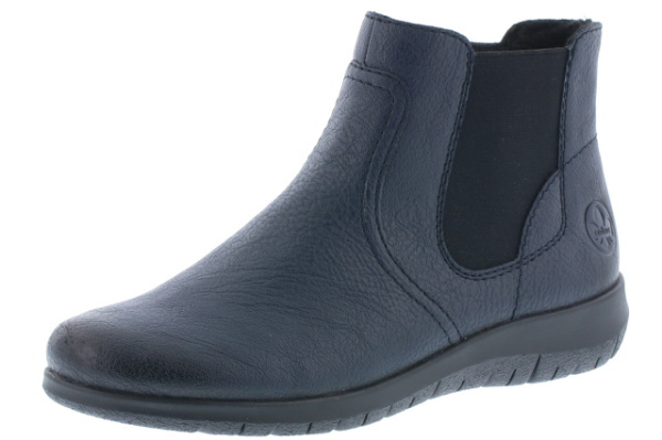 Фото Ботинки  Rieker  синий  кожа искусств. Z-89196 Фото Ботинки  Rieker  синий  кожа искусств. Z-89196