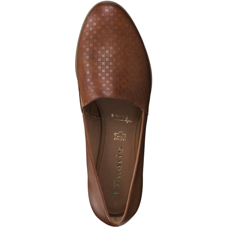Туфли  Tamaris  коричневый  кожа F-80014 фото в интернет-магазине | Omadey.ru