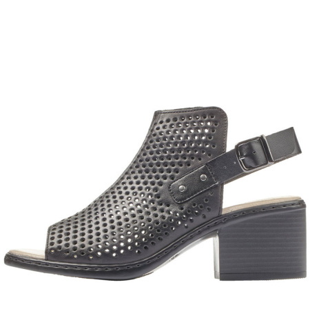 Босоножки  Rieker  черный  кожа/кожа искусств. F-80284 фото в интернет-магазине | Omadey.ru