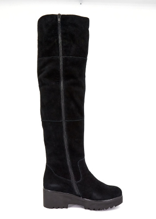 Сапоги  Remonte  черный  кожа Z-8387 фото в интернет-магазине | Omadey.ru