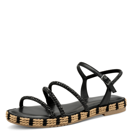 Босоножки  Tamaris  черный  текстиль F-400909 фото в интернет-магазине | Omadey.ru
