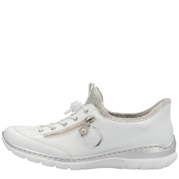 Фото Кроссовки  Rieker  белый  кожа искусств./текстиль F-400222