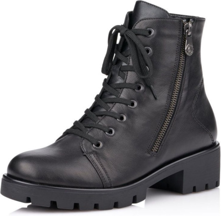 Ботинки  Remonte  черный  кожа/кожа искусств. Z-89190 фото в интернет-магазине | Omadey.ru