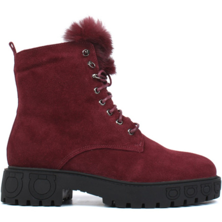 Ботинки  Baden  бордовый  кожа Z-89171 фото в интернет-магазине | Omadey.ru