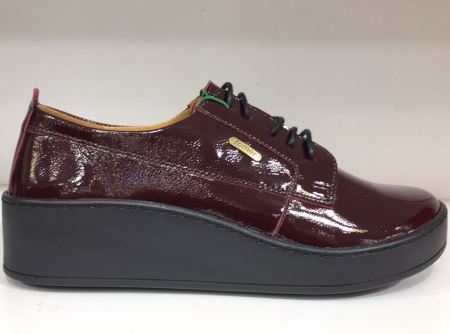 Туфли  Romer  бордовый  кожа лаковая F-90677 фото в интернет-магазине | Omadey.ru
