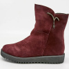 Полусапоги  Baden  бордовый  кожа Z-8748 фото в интернет-магазине | Omadey.ru
