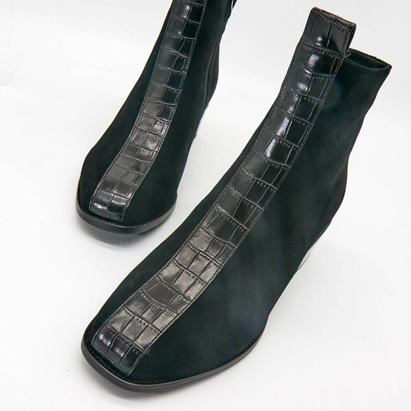 Фото Ботинки  Bonavi  черный  кожа Z-100145