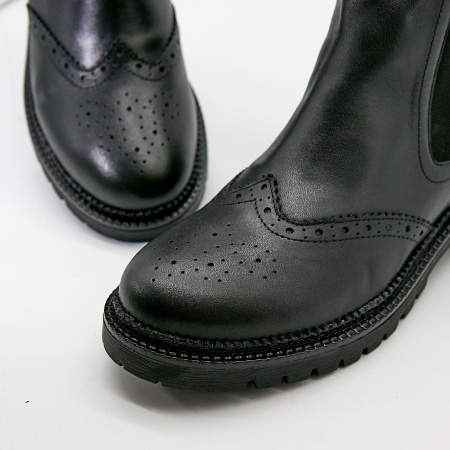 Ботинки  Dakkem  черный  кожа Z-100391 фото в интернет-магазине | Omadey.ru