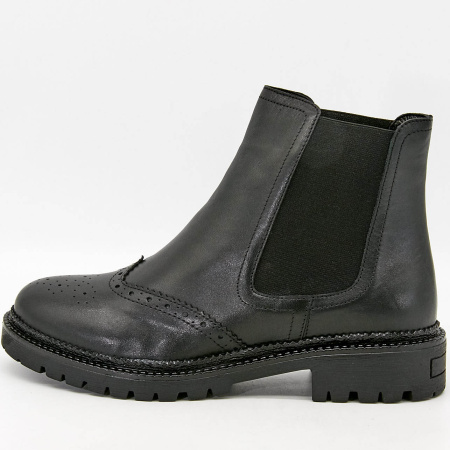 Ботинки  Dakkem  черный  кожа Z-100391
