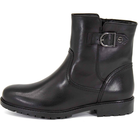 Ботинки  Tamaris  черный  кожа Z-8569 фото в интернет-магазине | Omadey.ru