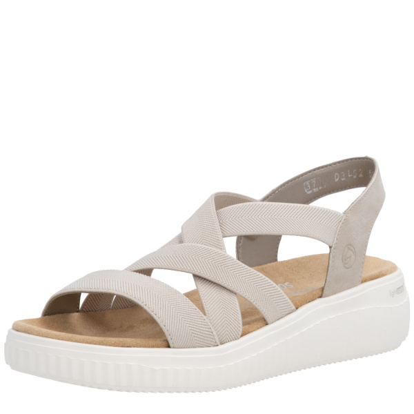 Фото Босоножки  Remonte бежевый кожа искусств./текстиль F-401110