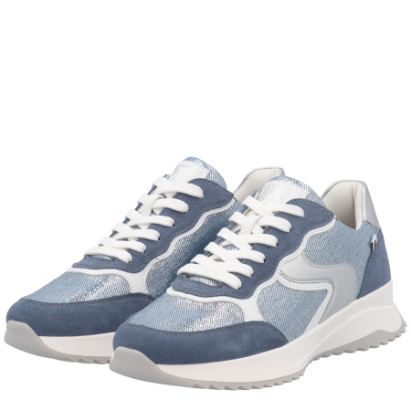 Кроссовки  Rieker-Sport  голубой  текстиль/кожа F-400046 фото в интернет-магазине | Omadey.ru