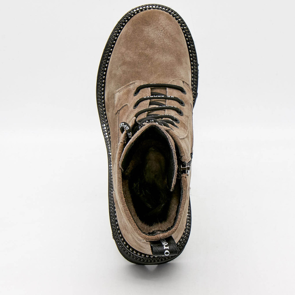 Фото Ботинки  Bonavi  бежевый  кожа Z-100827