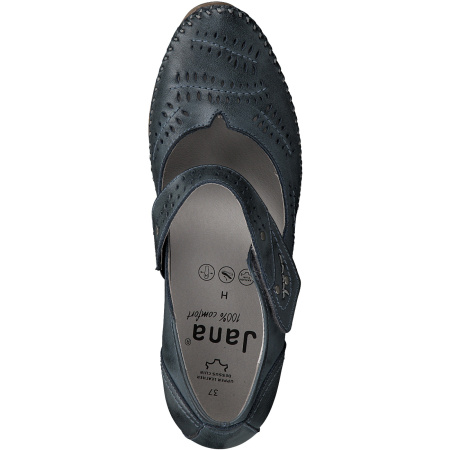 Туфли  Jana  синий  кожа F-80814 фото в интернет-магазине | Omadey.ru