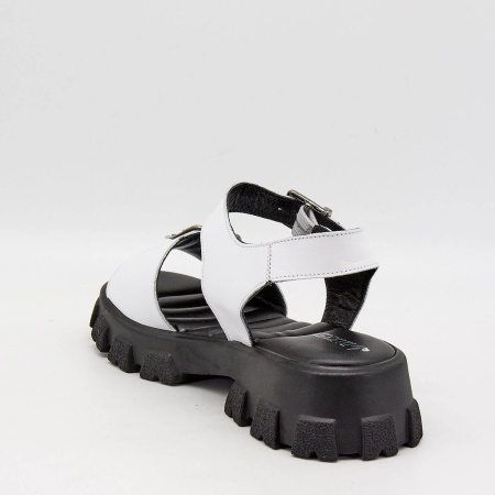 Сандалии  Dakkem  белый  кожа F-90270 фото в интернет-магазине | Omadey.ru