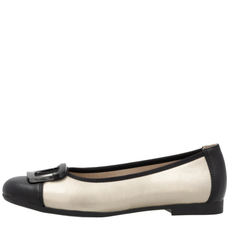 Туфли  Remonte черно-белый  кожа/кожа искусств. F-400459 фото в интернет-магазине | Omadey.ru