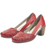 Туфли  Rieker  красный  кожа/кожа искусств. F-80433 фото в интернет-магазине | Omadey.ru