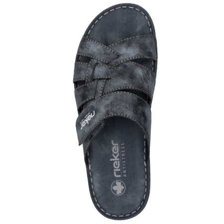 Шлепанцы  Rieker  синий  кожа искусств. F-400065 фото в интернет-магазине | Omadey.ru