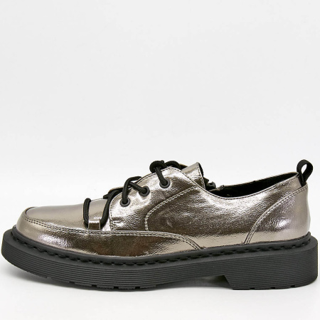 Туфли  Betsy  серебряный  кожа искусств. Z-100039 фото в интернет-магазине | Omadey.ru