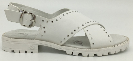 Сандалии  Keddo  белый  кожа искусств. F-70964 фото в интернет-магазине | Omadey.ru