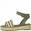 Сандалии  Tamaris  зеленый  кожа F-91123 фото в интернет-магазине | Omadey.ru
