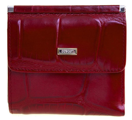 Кошелек  Coscet  красный  кожа c09831 фото в интернет-магазине | Omadey.ru