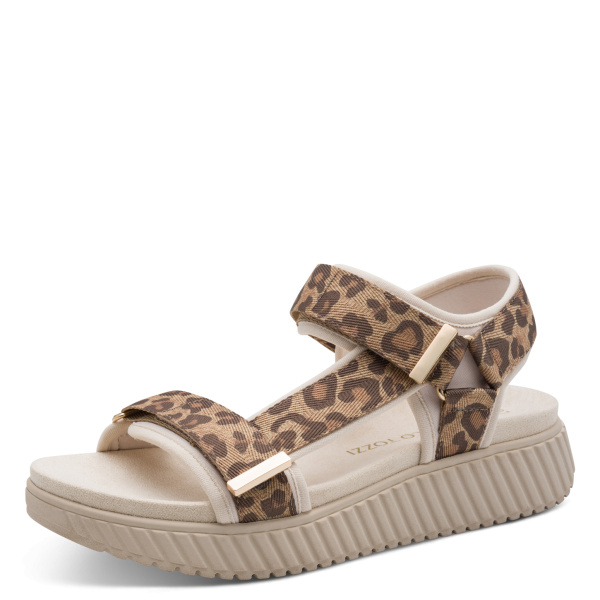Фото Сандалии  Marco Tozzi  леопард  текстиль F-401186