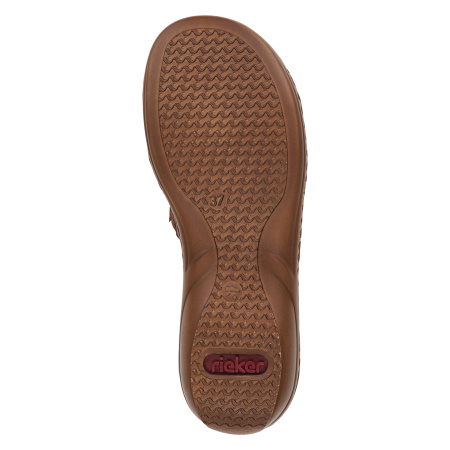 Босоножки  Rieker  коричневый  кожа F-400097 фото в интернет-магазине | Omadey.ru