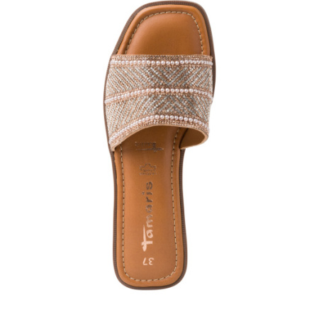 Шлепанцы  Tamaris  бежевый  кожа F-100866 фото в интернет-магазине | Omadey.ru Шлепанцы  Tamaris  бежевый  кожа F-100866 фото в интернет-магазине | Omadey.ru