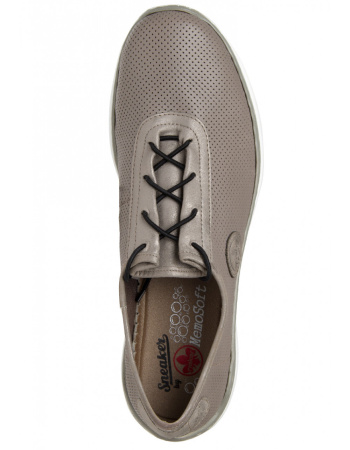 Туфли  Rieker  серый  кожа/кожа искусств. F-90872 фото в интернет-магазине | Omadey.ru